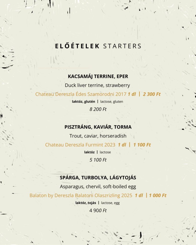 Előételek | Starters